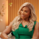 Serena Williams seated during an interview with Melinda French Gates